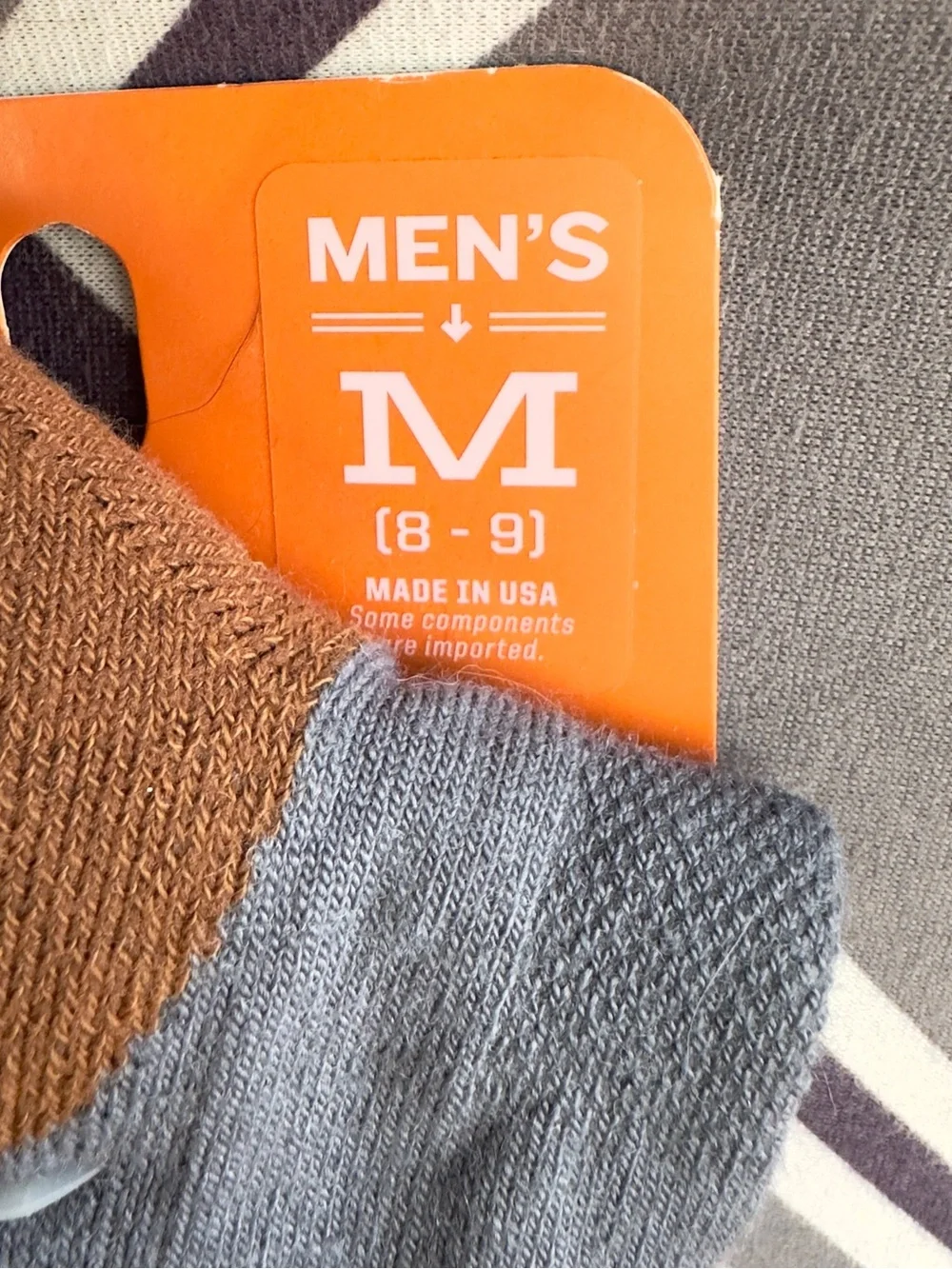 Duluth Trading Co Funk No Antifungal Crew Socks Lightweight Mens Medium 8-9 USA